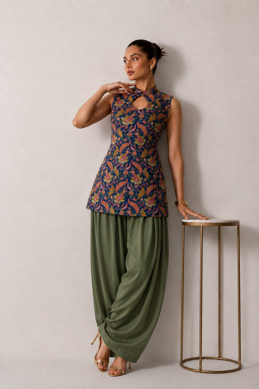 Kalamkari Farshi Set